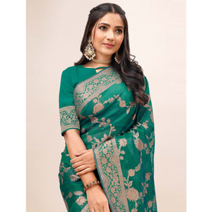 green-woven-organza-saree-with-tassels-21