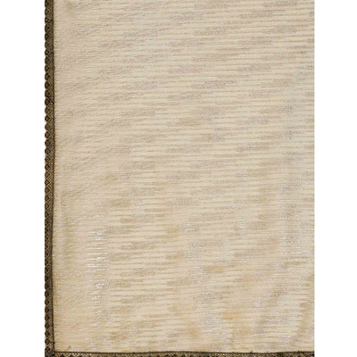 Mehandi Green Foil Printed Lycra Saree