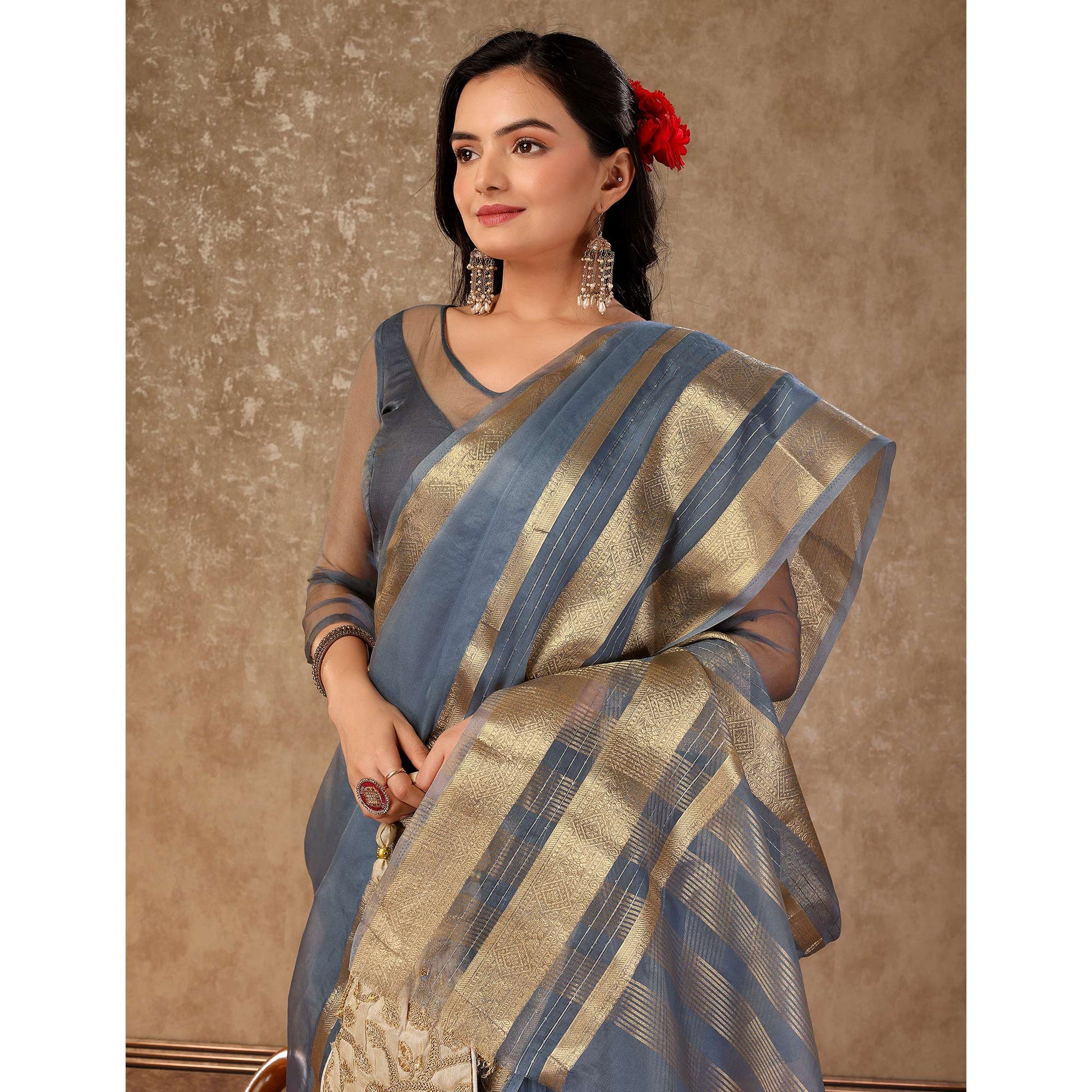 grey-floral-zari-woven-organza-saree