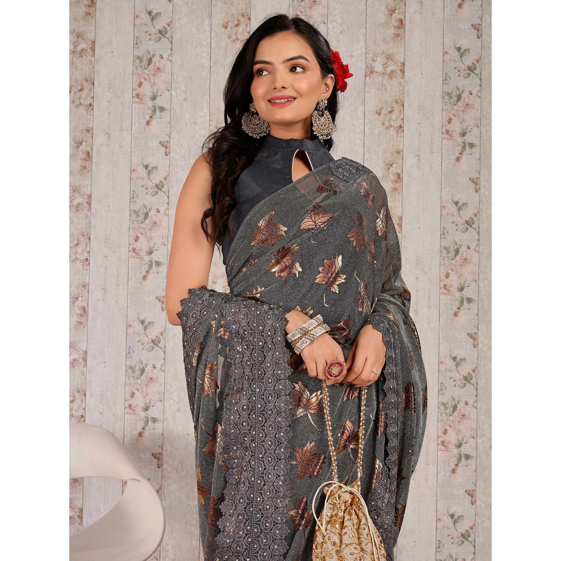 grey-foil-printed-lycra-saree-with-embroidered-lace-border-1