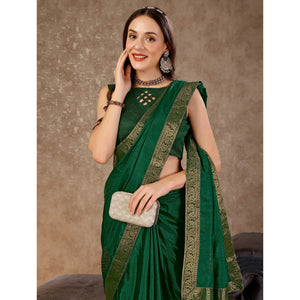 green-floral-swarovski-work-vichitra-silk-saree-with-lace-border