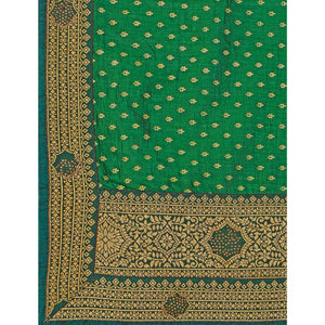 green-foil-printed-with-swarovski-vichitra-silk-saree