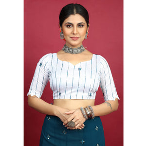 Morpich Sequins Embroidered Georgette Saree