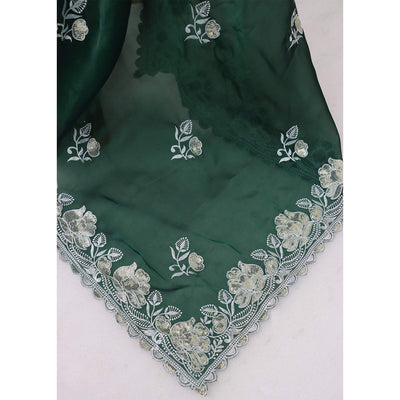 green-floral-embroidered-satin-saree
