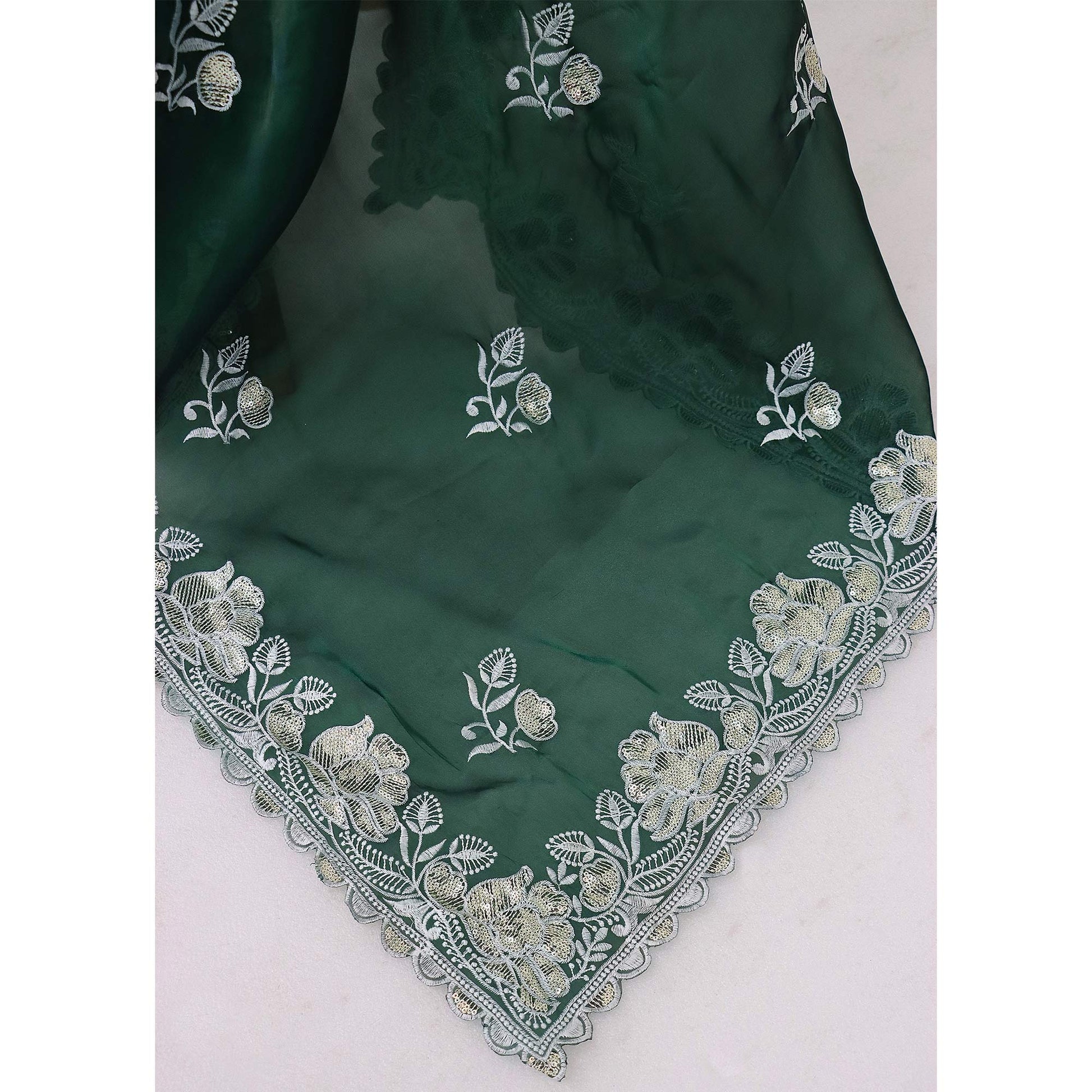 green-floral-embroidered-satin-saree