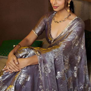 grey-floral-foil-printed-satin-silk-saree-with-zarkan-border-4