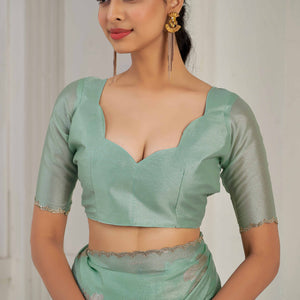 green-floral-printed-stone-work-satin-saree