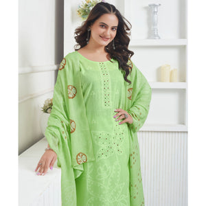green-printed-pure-cotton-salwar-suit-with-mirror-work