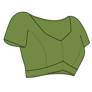 green-striped-printed-georgette-saree