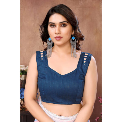 Lavender Printed Striped Printed Ready To Wear Georgette Saree