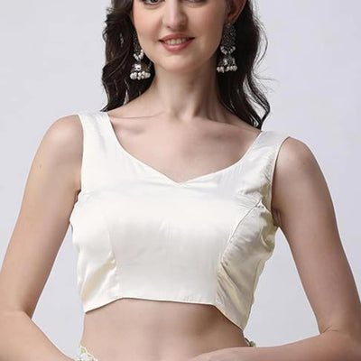 Lime Green Floral Embroidered Georgette Saree