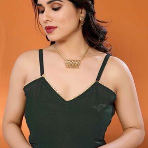 green-foil-printed-georgette-saree-7