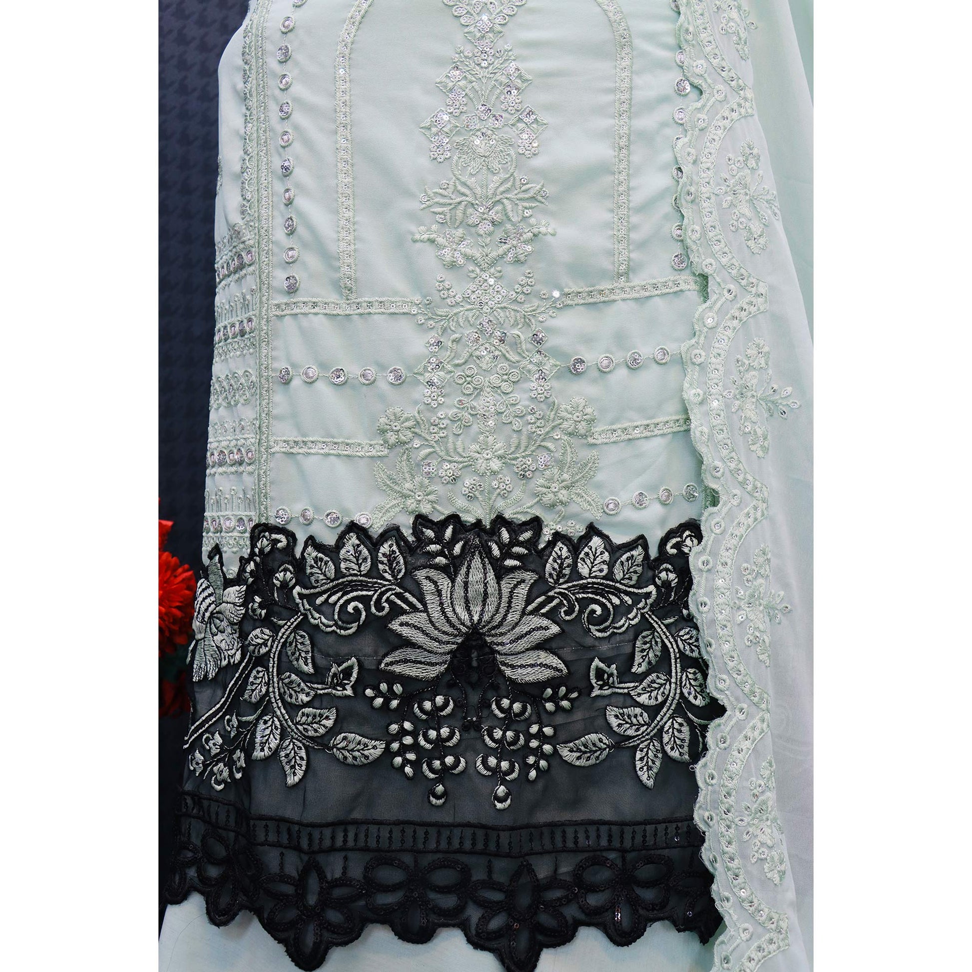 green-floral-embroidered-georgette-semi-stitched-pakistani-suit-3