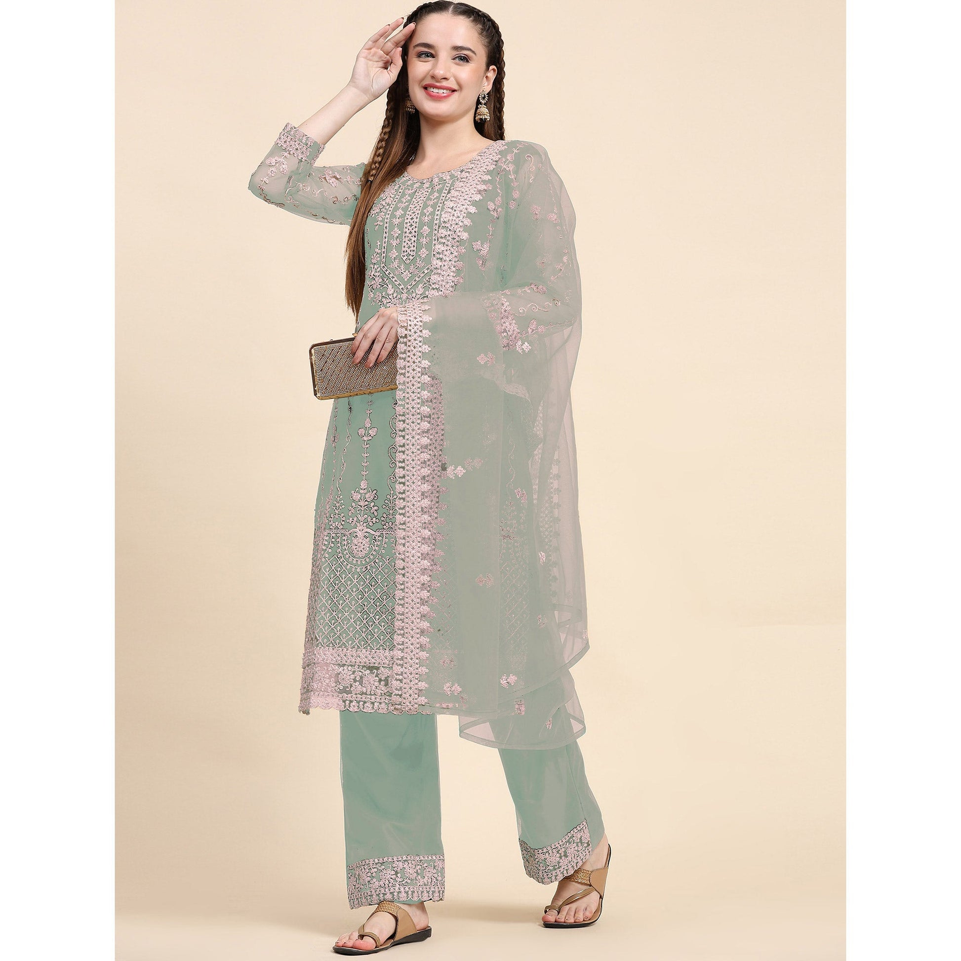 green-sequins-embroidered-net-semi-stitched-pakistani-suit