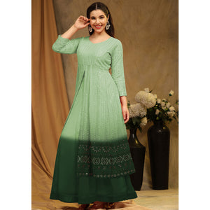 green-sequins-embroidered-georgette-semi-stitched-sharara-suit