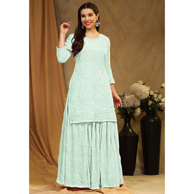 green-embroidered-georgette-semi-stitched-sharara-suit-1