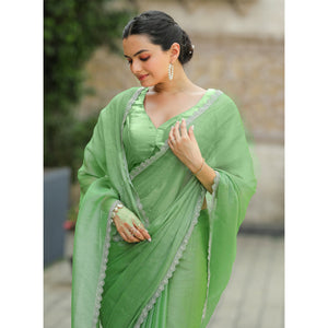green-stonework-tussar-silk-saree