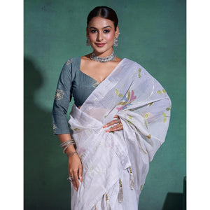 grey-gota-patti-embroidered-linen-saree-with-tassels