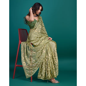green-sequin-embroidered-georgette-saree
