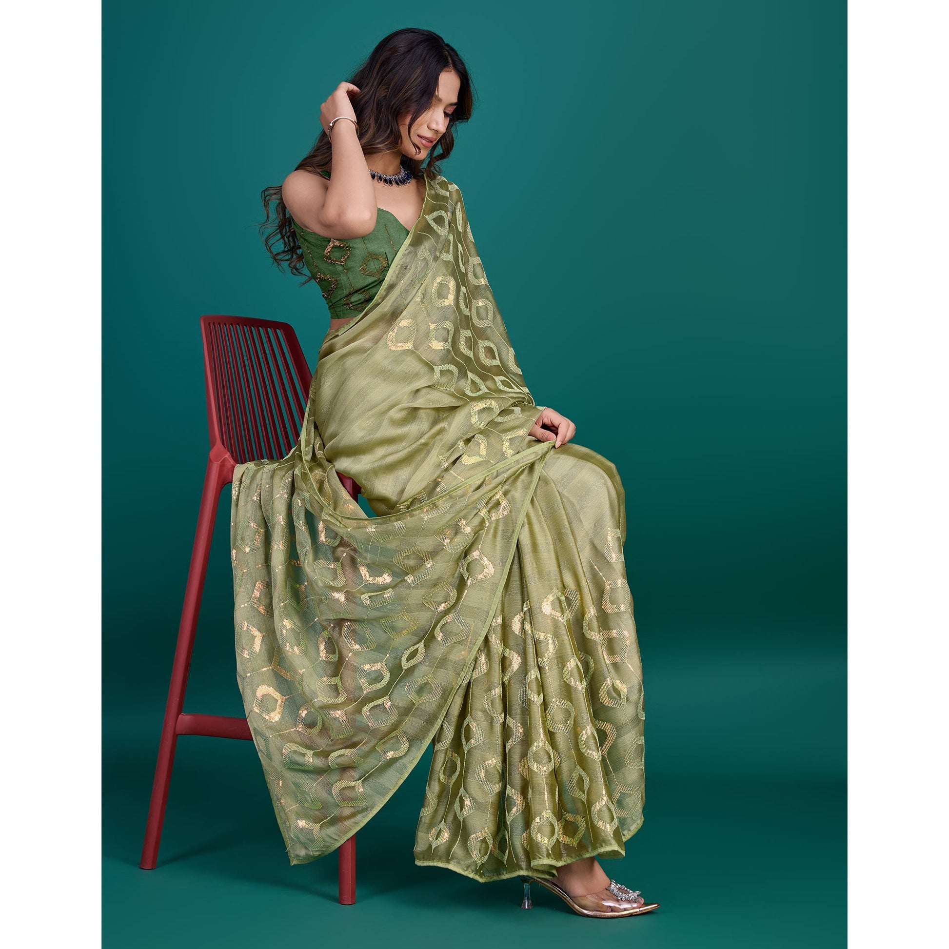 green-sequin-embroidered-georgette-saree