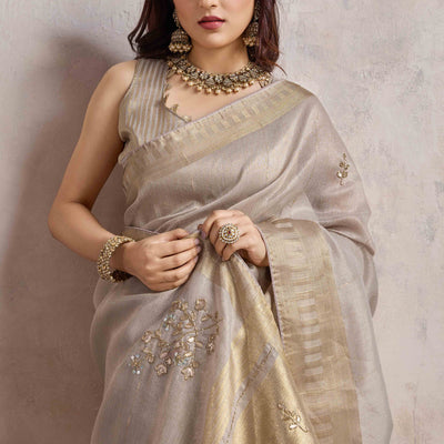 grey-beads-work-woven-linen-slub-saree