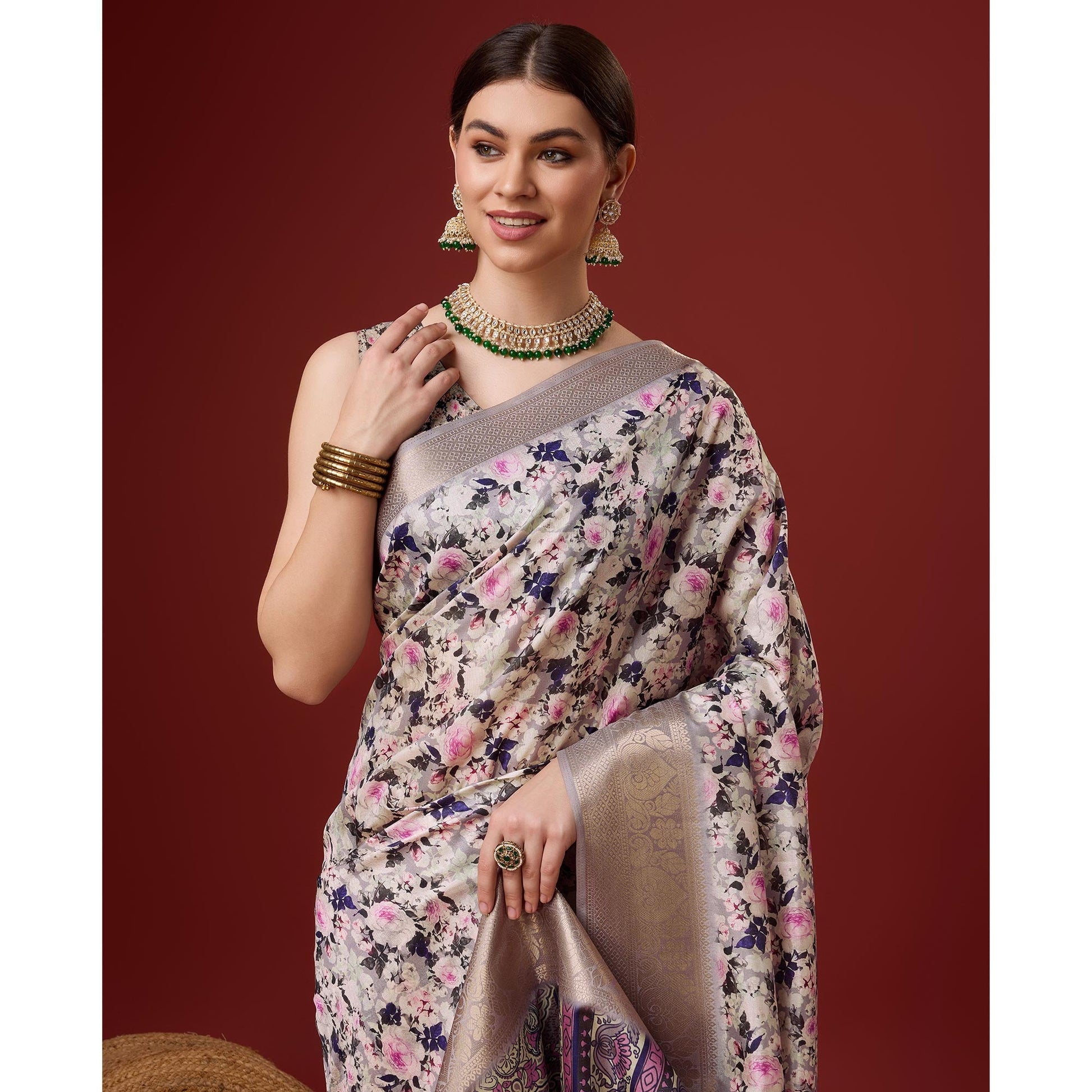 grey-digital-printed-cotton-silk-saree-with-border