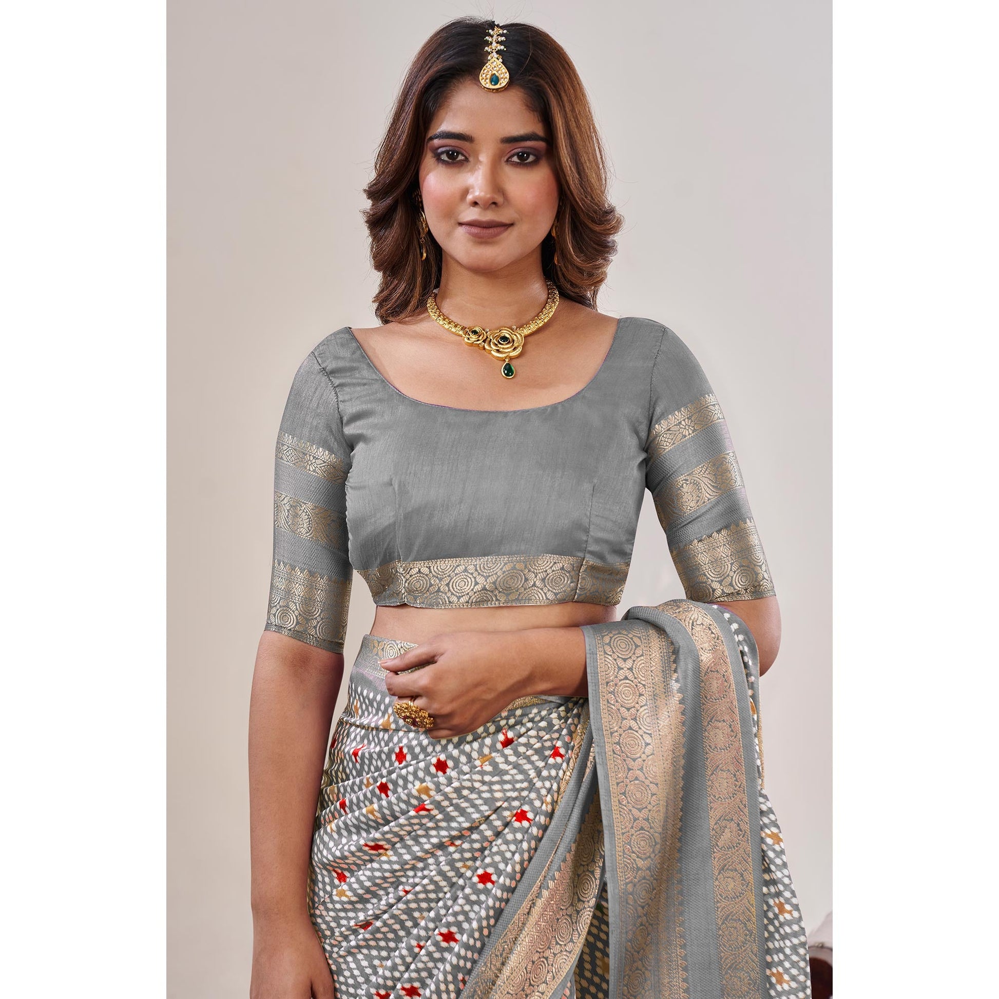 grey-ikkat-printed-with-jacquard-border-cotton-silk-saree