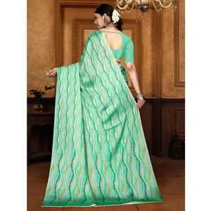 green-zig-zag-digital-printed-georgette-saree