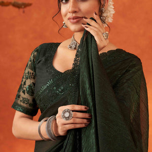 green-embroidered-crunchy-soft-net-saree-with-embellished-border