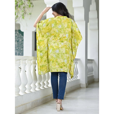 green-floral-foil-printed-rayon-kaftan