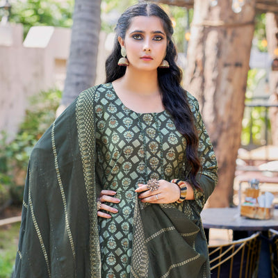 grey-anarkali-chanderi-silk-suit-with-handcrafted-foil-print