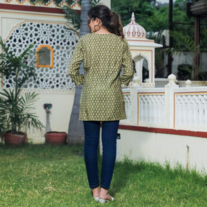 green-floral-printed-modal-top