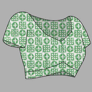 green-batik-printed-chanderi-cotton-silk-saree-7