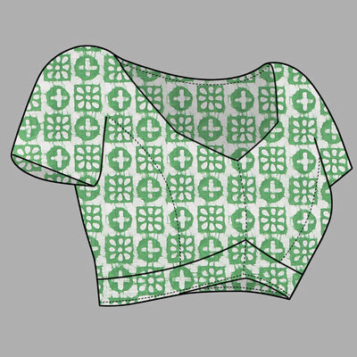 green-batik-printed-chanderi-cotton-silk-saree-7