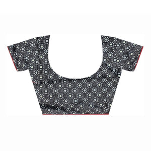 grey-foil-printed-art-silk-saree