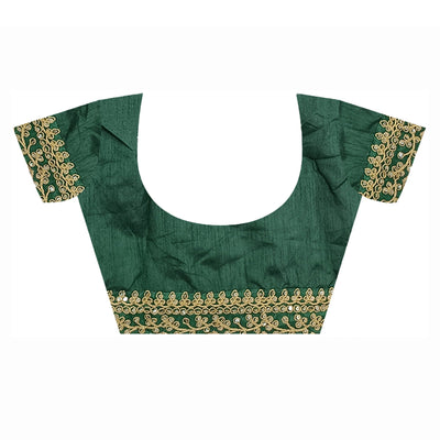 green-bandhani-foil-printed-georgette-saree-with-embroidered-border
