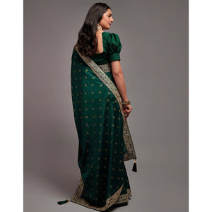 green-foil-printed-with-embroidered-border-chinon-saree