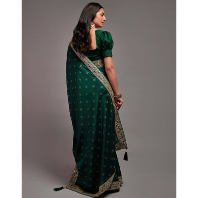 green-foil-printed-with-embroidered-border-chinon-saree