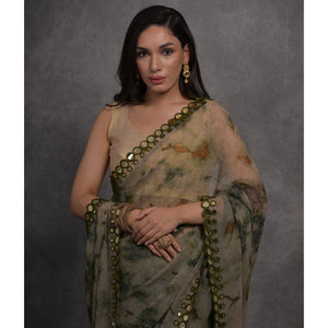 green-printed-with-mirror-work-georgette-saree