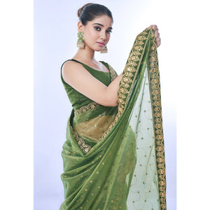green-sequins-embroidered-net-saree