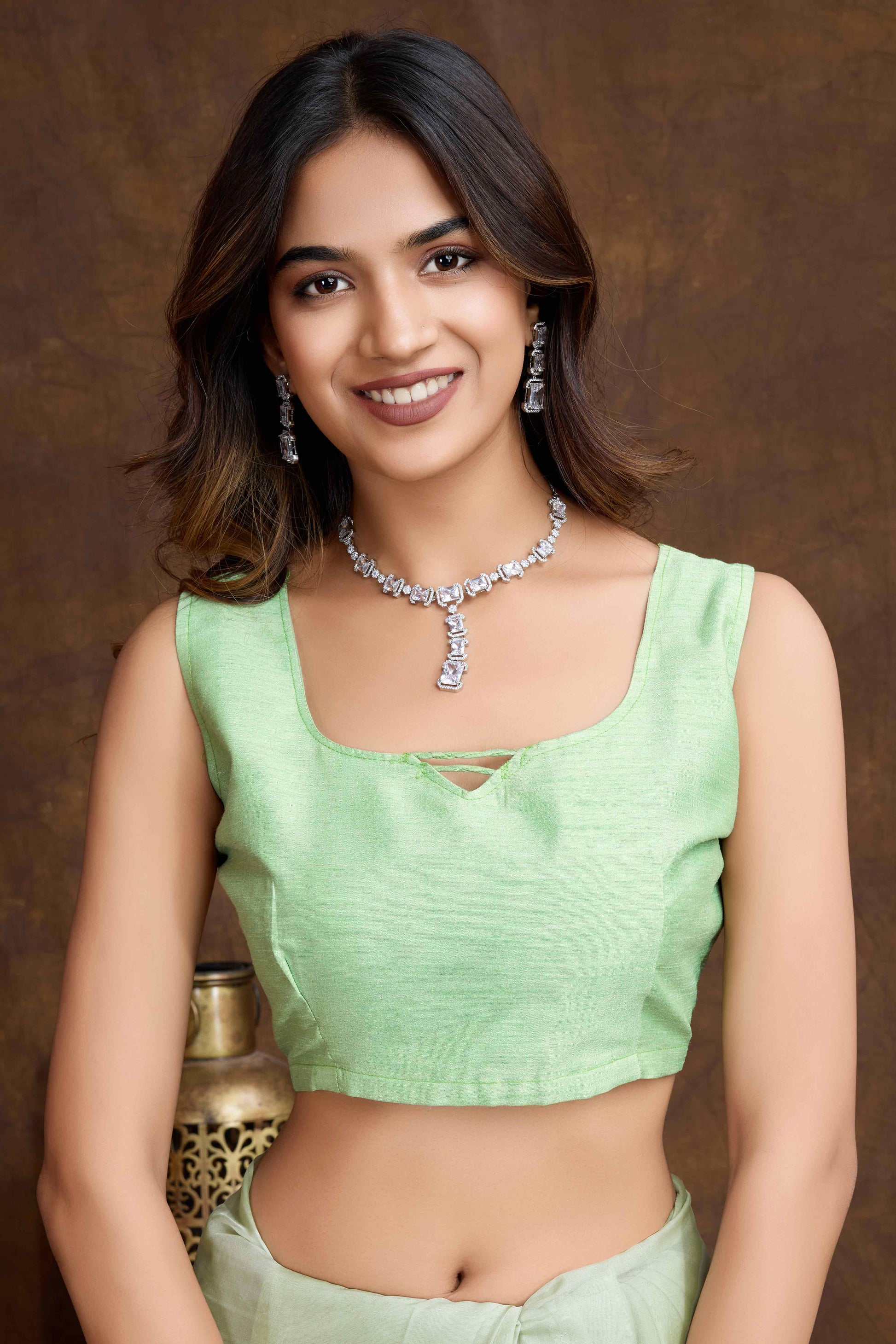 green-floral-sequins-embroidered-organza-silk-saree