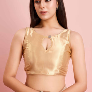 Cream Floral Sequins Embroidered Georgette Saree