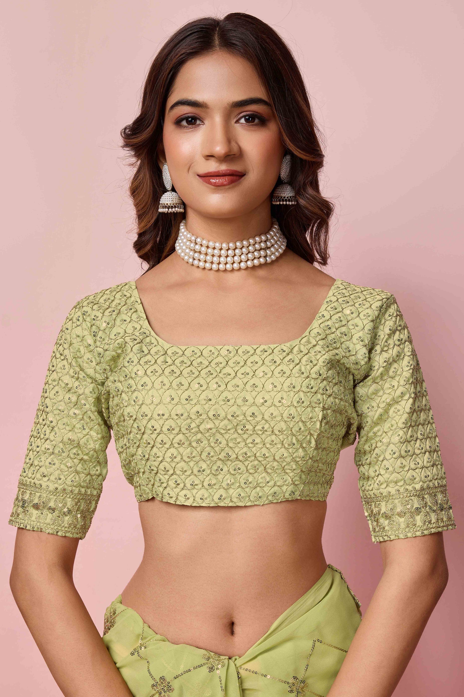 green-sequins-embroidered-georgette-saree-17