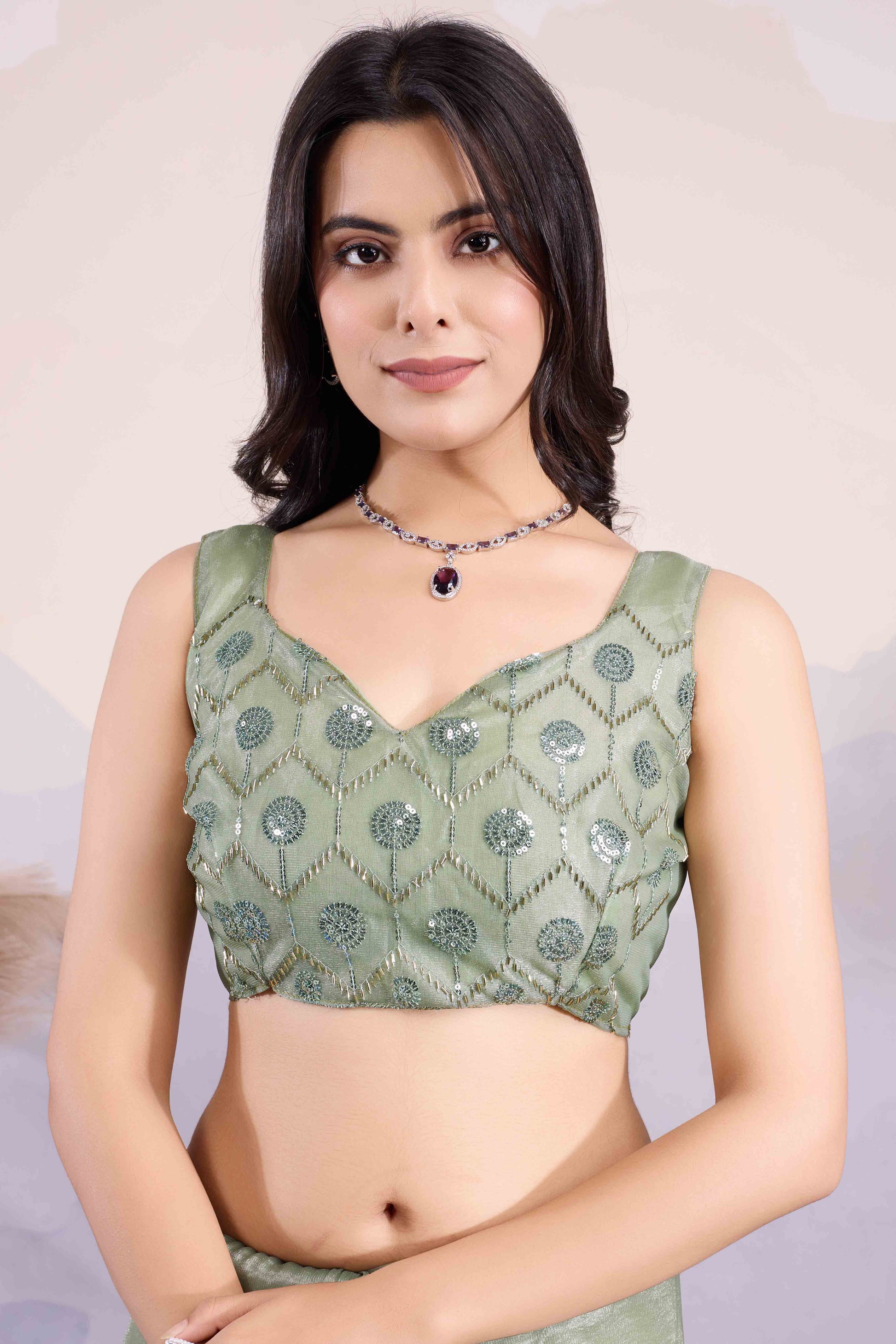 green-sequins-embroidered-twill-net-saree