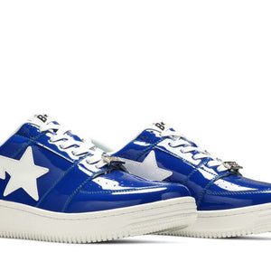 A Bathing Ape Bape Sta Low Patent Blue