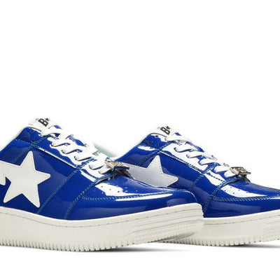 A Bathing Ape Bape Sta Low Patent Blue