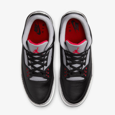 Jordan | AIR JORDAN 3 RETRO { BLACK/FIRE RED-CEMENT GREY-SUMMIT WHITE