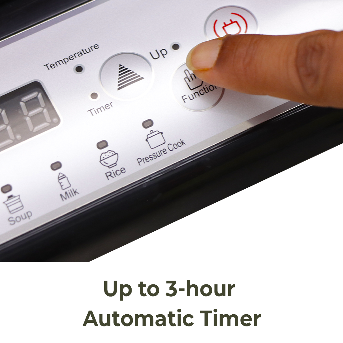 Torino Induction Cooktop with 11 Pre-set Cooking Menus|2000 Watt