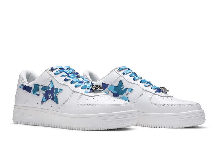 A Bathing Ape Bape Sta Low White ABC Camo Blue (2021)