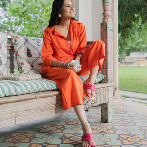Sienna Pink Kolha Flats